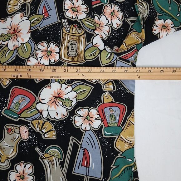 Joe Kealoha Original Men's Short Sleeve Hawaiian Rayon Shirt XL Tiki Cocktails - Picture 5 of 6